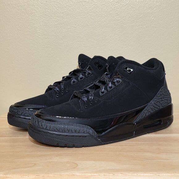 Air Jordan 3 Retro Black Cat 2025 B-Grade CT8532-001 Men\'s Size 9.5 main image 5